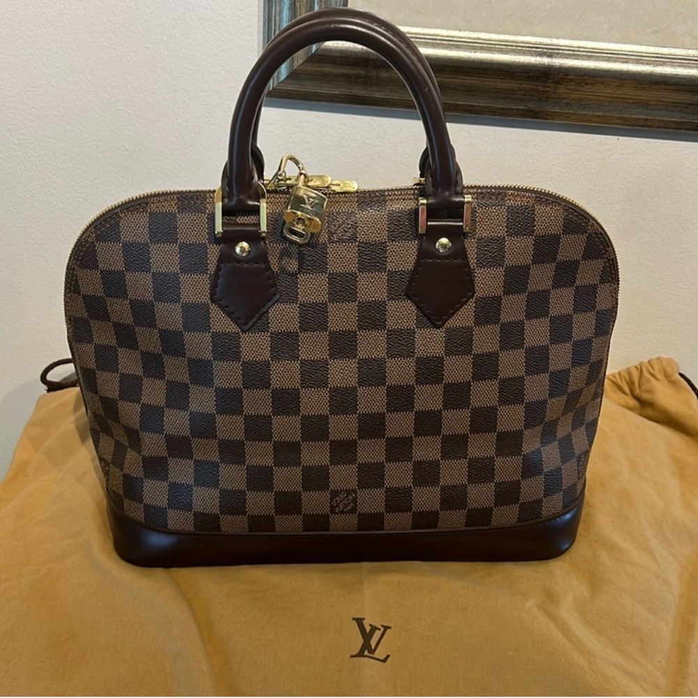 Louis Vuitton Alma Damier Ebene Handbag